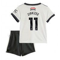 Maglie da calcio Manchester United Joshua Zirkzee #11 Terza Maglia Bambino 2024-25 Manica Corta (+ Pantaloni corti)